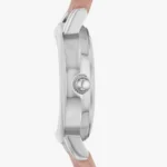 Womens Analog Watch-Pink Leather Strap With Silver Dial - Image 2